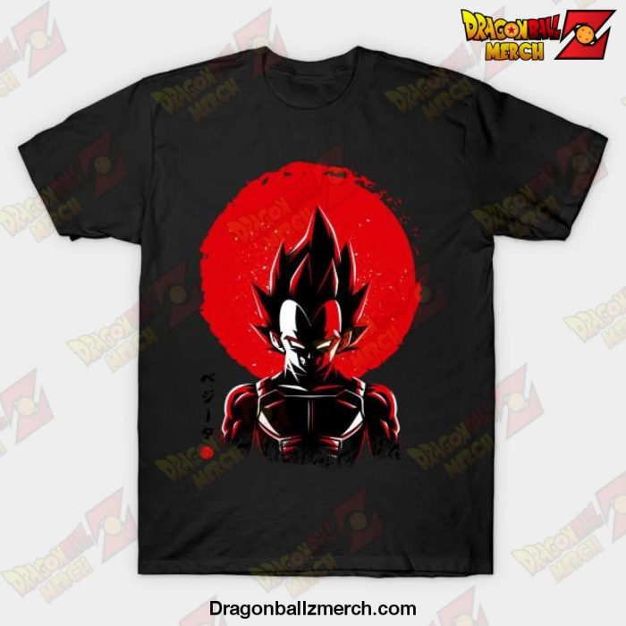 Prince Big Sun Vegeta T-Shirt Black / S