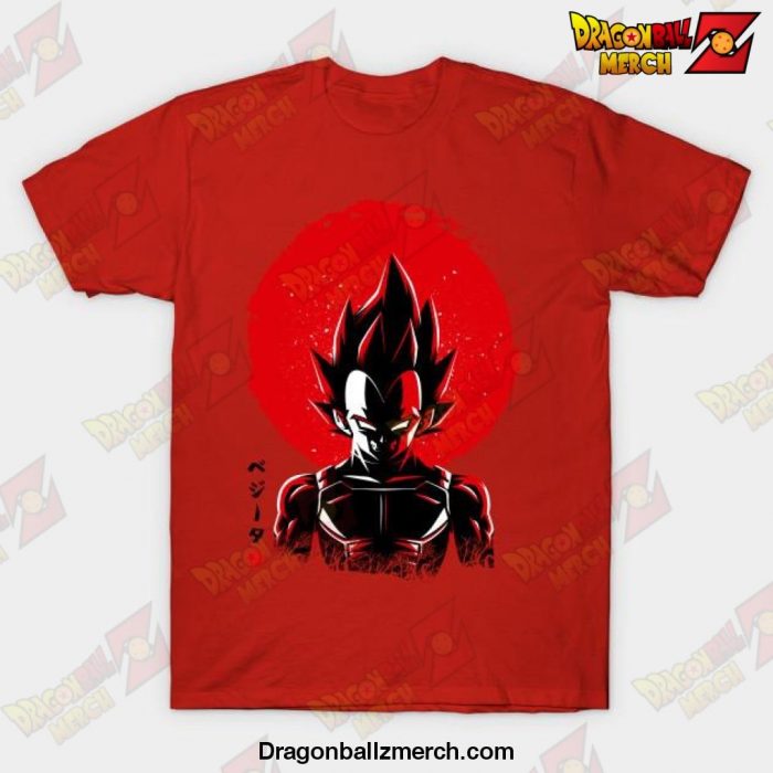 Prince Big Sun Vegeta T-Shirt Red / S