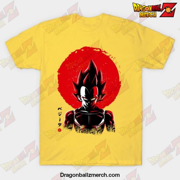 Prince Big Sun Vegeta T-Shirt Yellow / S