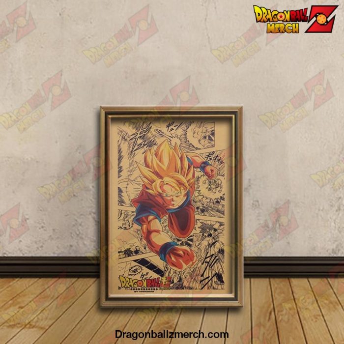 Son Goku DBZ Kraft Paper Poster