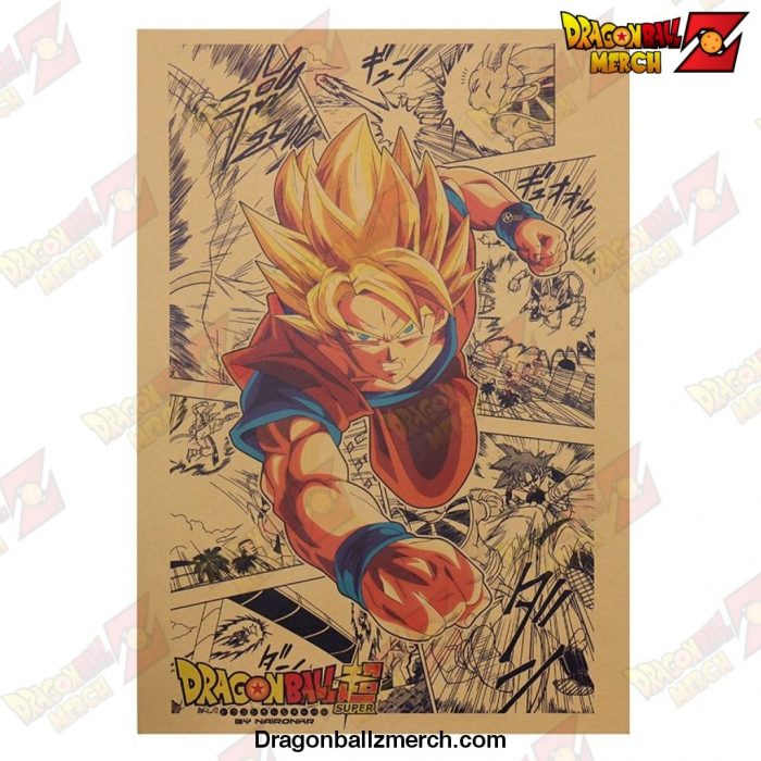 Son Goku DBZ Kraft Paper Poster