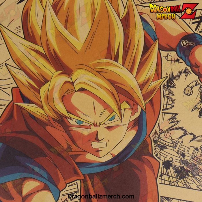 Son Goku DBZ Kraft Paper Poster