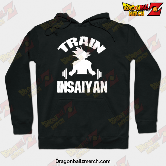 Train In Saiyan Hoodie Black / S