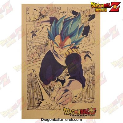 Vegeta DBZ Cartoon Poster