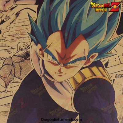 Vegeta DBZ Cartoon Poster