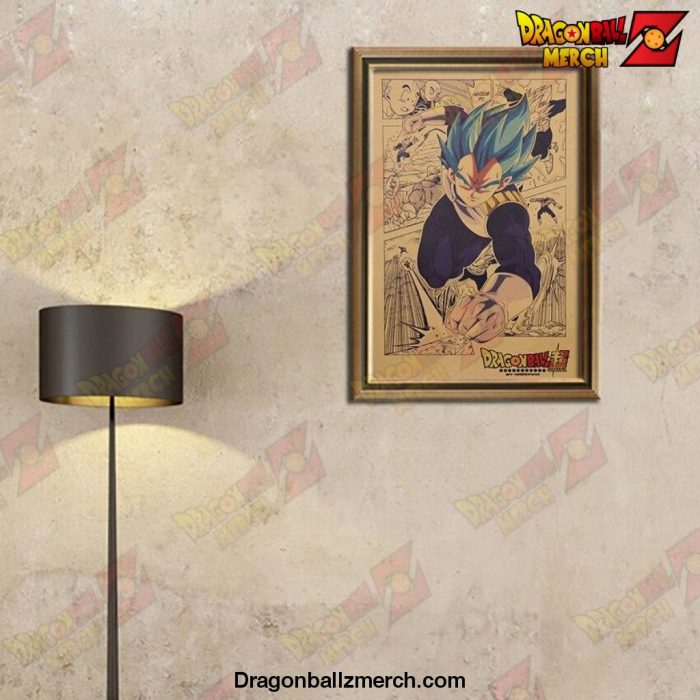 Vegeta DBZ Cartoon Poster