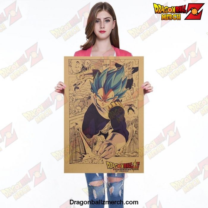 Vegeta DBZ Cartoon Poster