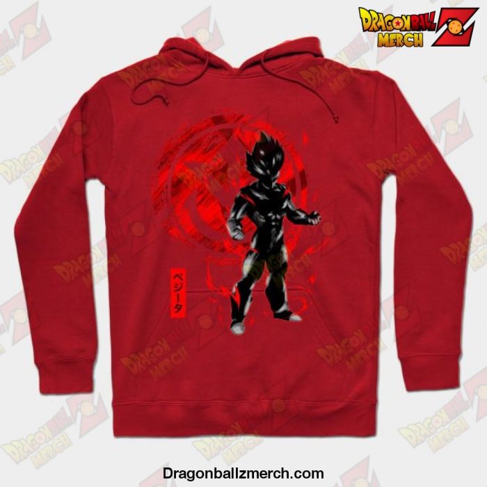 Vegeta Prince Of The Fallen Saiyan Hoodie Red / S