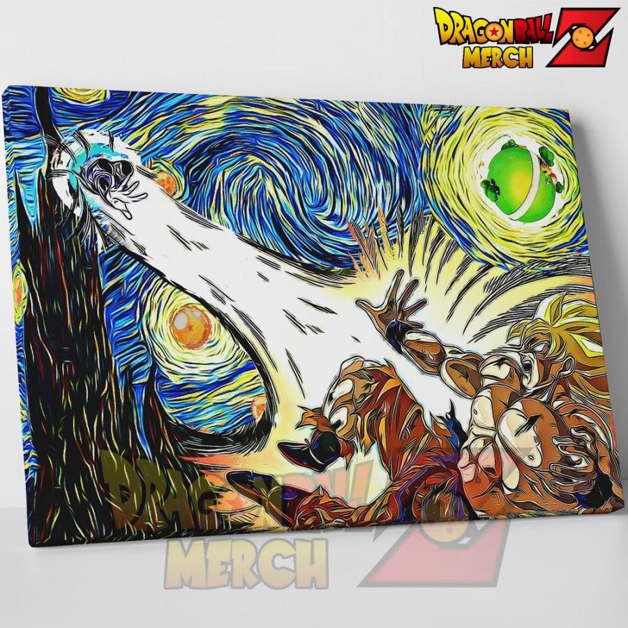 DBZ Starry Night Namek Canvas Wall Art