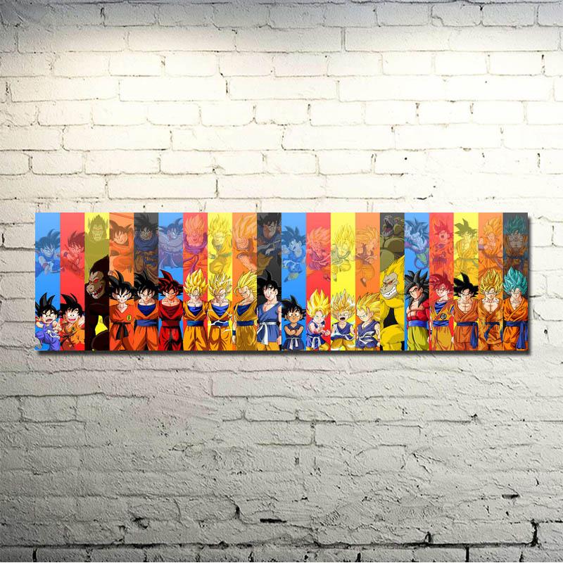 Goku Form Fighting Wall Art