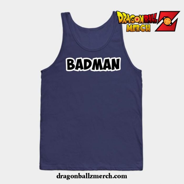 Badman Vegeta (Back) Tank Top Navy Blue / S