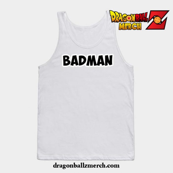 Badman Vegeta (Back) Tank Top White / S