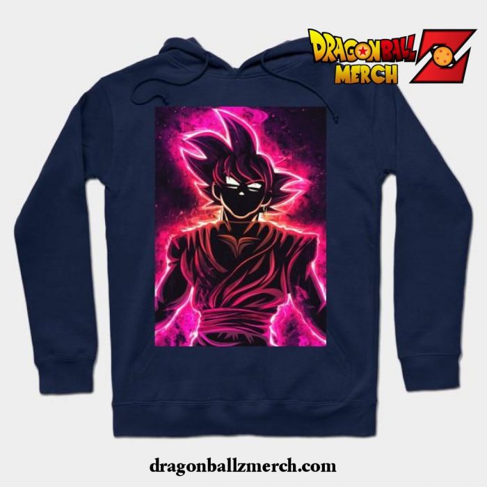 Black Goku Hoodie Navy Blue / S