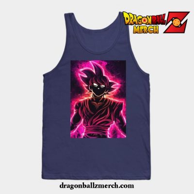 Black Goku Tank Top Navy Blue / S