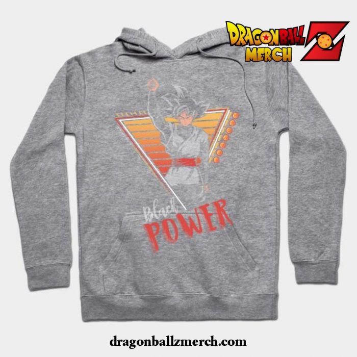 Black Power Hoodie Gray / S