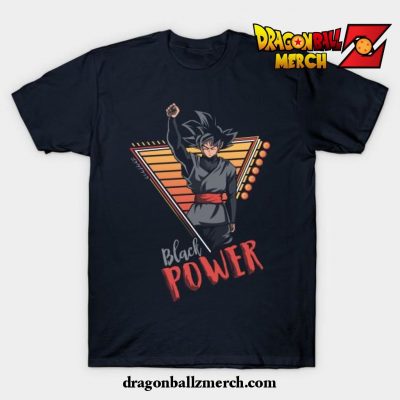 Black Power T-Shirt Navy Blue / S