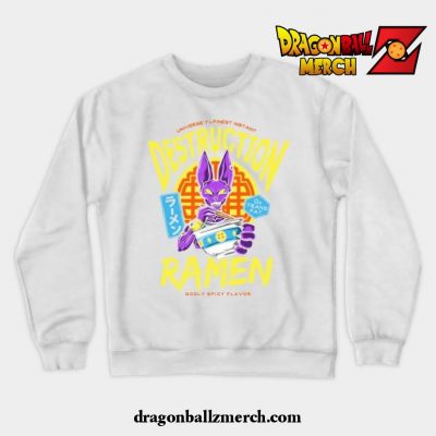 Destruction Ramen Crewneck Sweatshirt White / S