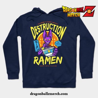 Destruction Ramen Hoodie Navy Blue / S