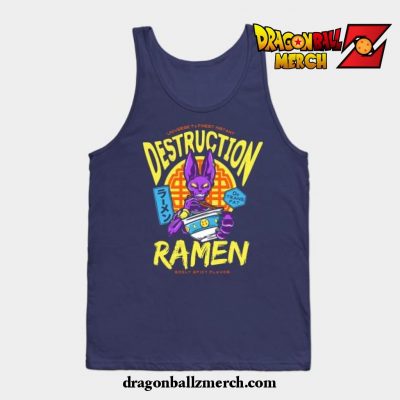 Destruction Ramen Tank Top Navy Blue / S