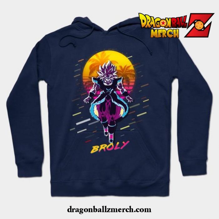 Dragon Ball Super Broly Vintage V1 Hoodie Navy Blue / S