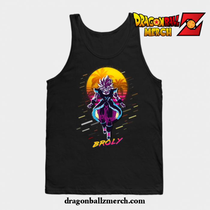 Dragon Ball Super Broly Vintage V1 Tank Top Black / S