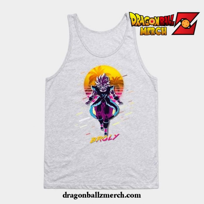 Dragon Ball Super Broly Vintage V1 Tank Top Gray / S