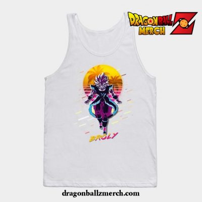 Dragon Ball Super Broly Vintage V1 Tank Top White / S