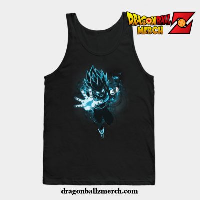 Dragon Ball Super Vegeta Saiyan Blue Tank Top Black / S