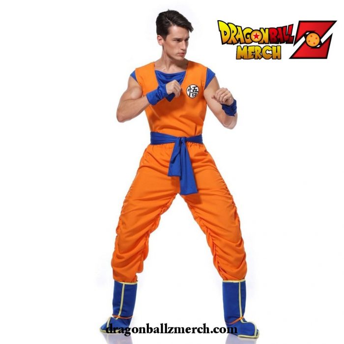 Dragon Ball Z Son Gokus Training Suit Set Adult Cosplay Costume