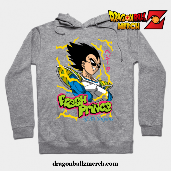 Fresh Prince Of All Saiyans Hoodie Gray / S