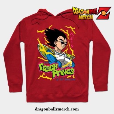 Fresh Prince Of All Saiyans Hoodie Red / S