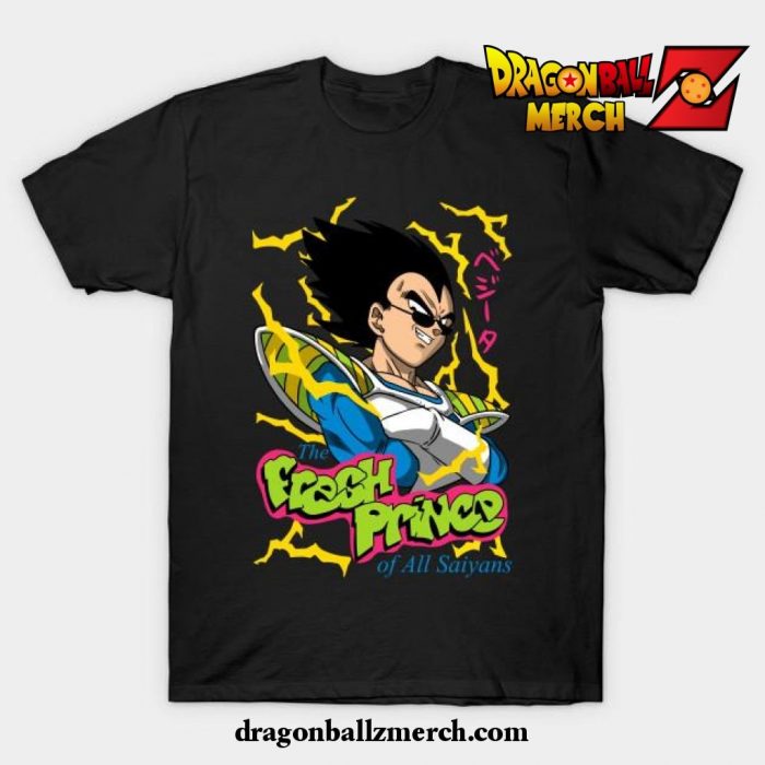 Fresh Prince Of All Saiyans T-Shirt Black / S