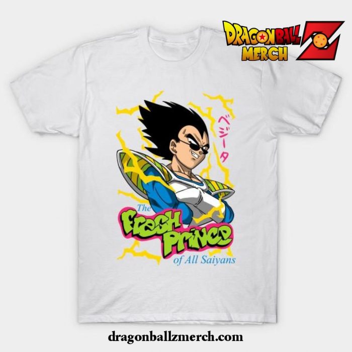 Fresh Prince Of All Saiyans T-Shirt White / S