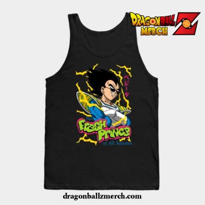 Fresh Prince Of All Saiyans Tank Top Black / S