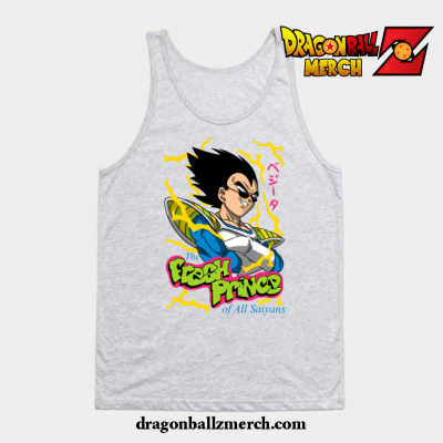 Fresh Prince Of All Saiyans Tank Top Gray / S