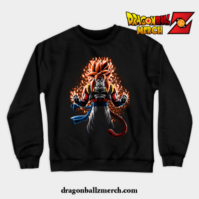 Fusion Ssj4 Crewneck Sweatshirt Black / S