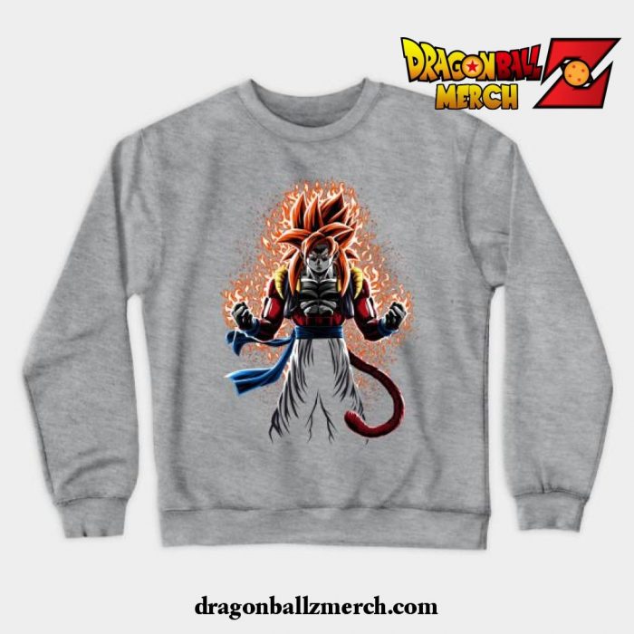 Fusion Ssj4 Crewneck Sweatshirt Gray / S