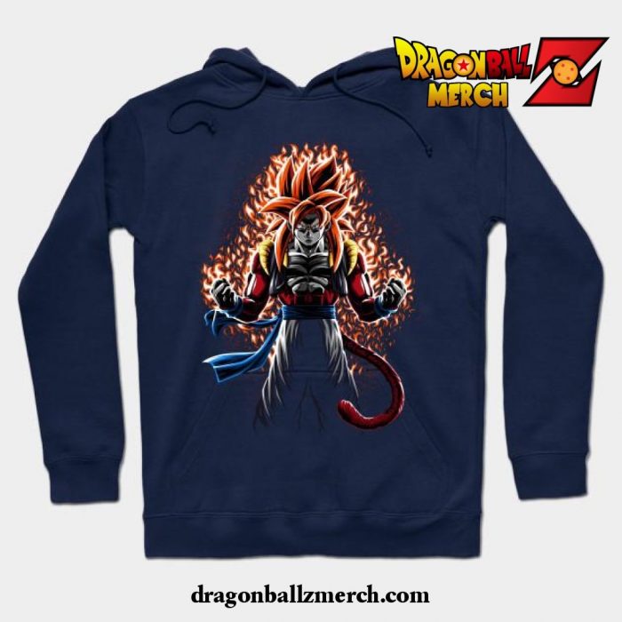 Fusion Ssj4 Hoodie Navy Blue / S