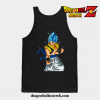 Gogeta Blue Tank Top Black / S