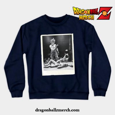 Goku V Frieza - Ali Edition Crewneck Sweatshirt Navy Blue / S