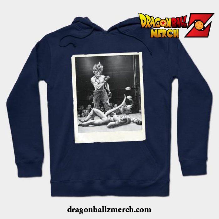 Goku V Frieza - Ali Edition Hoodie Navy Blue / S