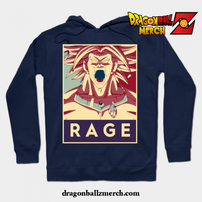 Legendary Super Saiyan Broly Hoodie Navy Blue / S