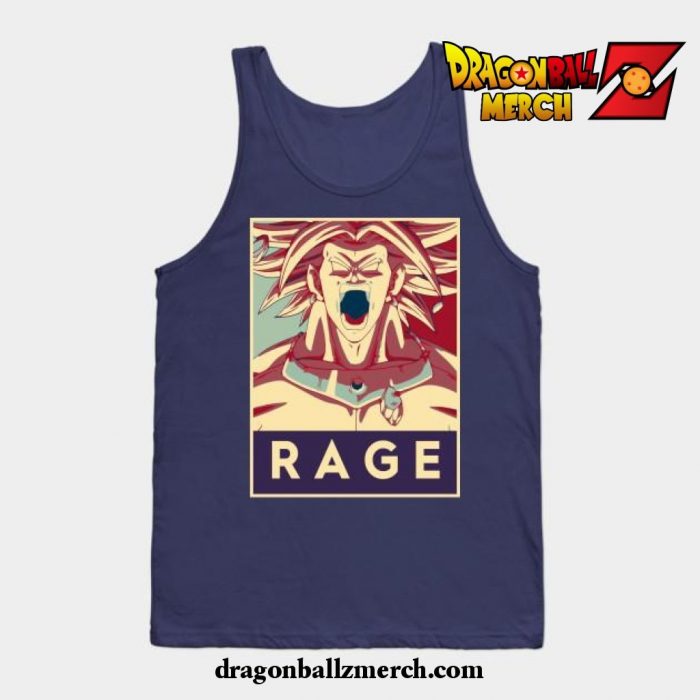 Legendary Super Saiyan Broly Tank Top Navy Blue / S