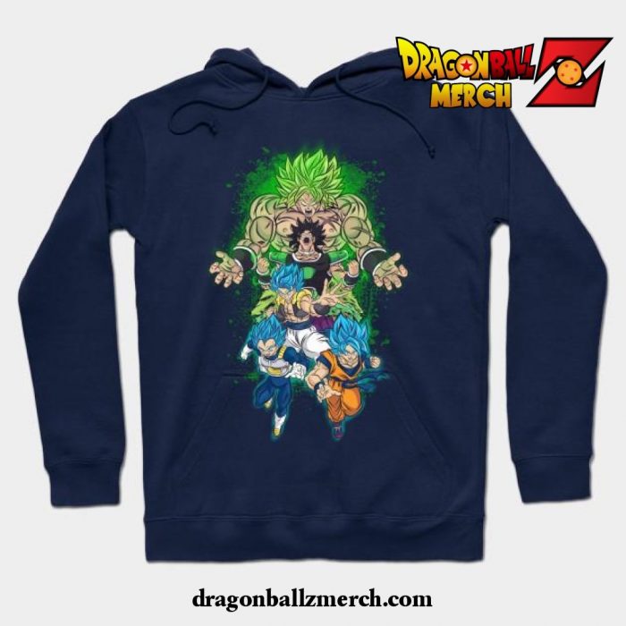 Legendary Super Saiyan Hoodie Navy Blue / S