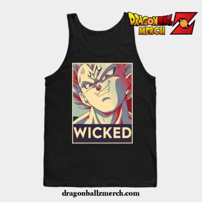 Majin Vegeta Tank Top Black / S