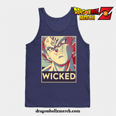 Majin Vegeta Tank Top Navy Blue / S