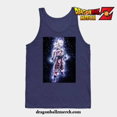 Mastered Ultra Instinct Goku Tank Top Navy Blue / S