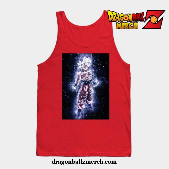 Mastered Ultra Instinct Goku Tank Top Red / S