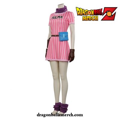 New Bulma Cosplay Costume Pink Dress