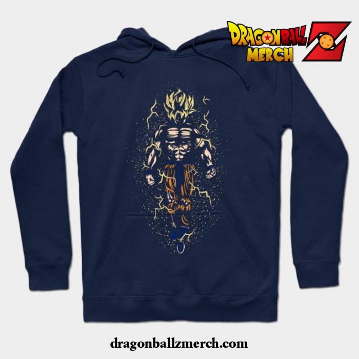 Rage In Namek Hoodie Navy Blue / S